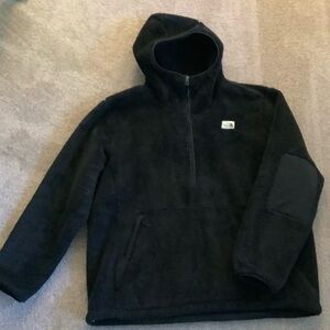 North Face Campshire Hoodie Men Black 3XL Sherpa Pristine Pullover